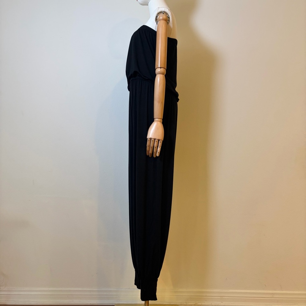 Black Strapless Jogger Jumpsuit Plus Size XL/XXL - Picture 4 of 7
